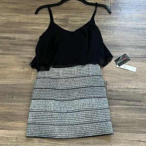 Silver and black dress, NWT